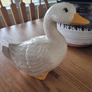 Ceramic Goose Figurine